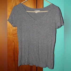 Forever 21 Grey V-Neck T-Shirt